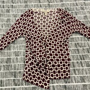 Geometric Patterned Cardigan